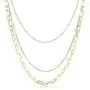366DAYS Layered Choker Necklace, 316L Stainless Steel Titanium Necklace, Handmade Multilayer Adjustable Link Chain Choker for Women Men Valentines Day,Birthday