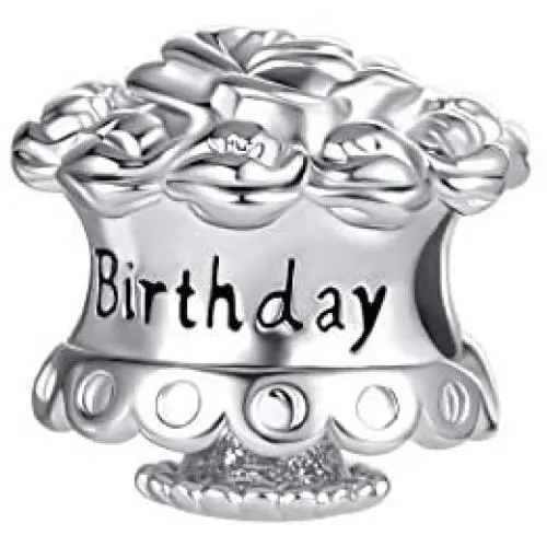 DWJSu Happy Birthday Cake Flower Charms for Charm Bracelets Necklace Jewelry for Women DWJSu Happy Birthday Cake Flower Charms for Charm Bracelets Necklace Jewelry for Women