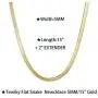 Tewiky 14k Gold Plated/Silver Flat Snake Necklace Punk Flexible Herringbone Chain Choker Dainty Jewelry Necklace for Women Girls 1.5/5MM(W) 14''/16''(L) Tewiky 14k Gold Plated/Silver Flat Snake Necklace Punk Flexible Herringbone Chain Choker Dainty Jewelry Necklace for Women Girls 1.5/5MM(W) 14''/16''(L)