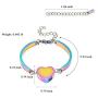 zeqingjw Heart Cremation Bracelet for Ashes Stainless Steel Urn Bangles for Ashes Memorial Keepsake Cremation Jewelry for Ashes Bracelet - Adjustable