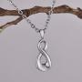 FCZDQ Ashes Necklace Infinite Love Urn Pendant Memorial Keepsake Cremation Jewelry