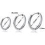 Hoop Earrings For Women , Cartilage Clip On Gold Tragus Hypoallergenic Helix Small Hoop Earring Sets For Teen Girls Men, Surgical Stainless Steel Titanium Jewelry