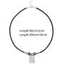 DIYthinker Mahjong Bamboo Bar 1 Tiles Pattern Necklace Handmade Leather Rope Pendant