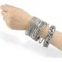 ENSOUL Multiple Textured Metal Bracelets & Bangles Set 14Pcs/Set W/Clear Rhinestones ENSOUL Multiple Textured Metal Bracelets & Bangles Set 14Pcs/Set W/Clear Rhinestones