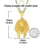 ROWIN&CO 18K Gold Plated Stainless Steel Lion Pendant Necklace Hip Hop Jewelry Personalized Egyptian Pharaoh King Costume Chain Pendant Gifts for Men, with 24'' Chain ROWIN&CO 18K Gold Plated Stainless Steel Lion Pendant Necklace Hip Hop Jewelry Personalized Egyptian Pharaoh King Costume Chain Pendant Gifts for Men, with 24'' Chain