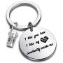 WUSUANED Coffee Lover Gift I Like You How I Like My Coffee Constantly Inside Me Keychain Caffeine Addict Gift For Coworker Boyfriend