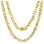 Nuragold 14k Yellow Gold 6.5mm Miami Cuban Link Chain Pendant Necklace, Mens Jewelry Box Clasp 20'' 22'' 24'' 26'' 28'' 30''