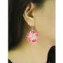 CHADADA Jewelry Hawaiian Fimo Plumeria Flower Dangle Earrings Handmade for Women, 30 mm