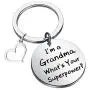 PENQI Grandma Keychain Grandma Birthday Gift Im A Grandma Whats Your Superpower Keychain Gigi Nana Mimi Grandma Gift from Grandkids PENQI Grandma Keychain Grandma Birthday Gift Im A Grandma Whats Your Superpower Keychain Gigi Nana Mimi Grandma Gift from Grandkids