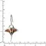 Sterling Silver Koa Wood Manta Ray Dangle Earrings Sterling Silver Koa Wood Manta Ray Dangle Earrings