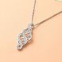 Irish Celtic Knot Necklace Sterling Silver Good Luck Vintage Irish Celtics Love Pendant Necklace Jewelry Gifts for Women Girls