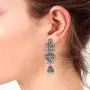 Efulgenz Boho Vintage Antique Gypsy Tribal Indian Oxidized Gold Enamel Pearl Drop Jhumki Jhumka Dangle Earrings Set Jewelry Efulgenz Boho Vintage Antique Gypsy Tribal Indian Oxidized Gold Enamel Pearl Drop Jhumki Jhumka Dangle Earrings Set Jewelry