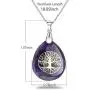 Ylwjewelry Tree of Life Necklace Natural Germstone Chakra Necklace Pendant Teardrop Healing Crystals Jewelry with Adjustable Chains Gift for Women Men Ylwjewelry Tree of Life Necklace Natural Germstone Chakra Necklace Pendant Teardrop Healing Crystals Jewelry with Adjustable Chains Gift for Women Men
