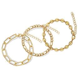 14K Gold Plated Chain Bracelet for Women Fashion Simple Bracelet