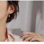 Personality Asymmetric Crystal Star Drop Earrings La Raffine Delicate Joker Moon Style Women Earrings Jewelry