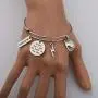 AKTAP Lineman Gifts Lineman Wife Jewelry Every Day I Put My Heart on The Line Expandable Charm Bangle Bracelet for Lineman Wife,Lineman Mom,Lineman Girlfriend
