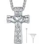 FaithHeart Custom Cremation Ashes Necklace, Stainless Steel/18K Gold Plated Urn Hold Pendant Jewelry for Women/Men- Picture/Text Custom FaithHeart Custom Cremation Ashes Necklace, Stainless Steel/18K Gold Plated Urn Hold Pendant Jewelry for Women/Men- Picture/Text Custom