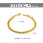 SISGEM Solid 18k Gold Celtic Chain Bracelet, Fine Gold Jewelry Gifts for Women, Birthday Present for Her, 4 mm