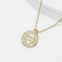 Layered Gold Coin Necklace for Women Boho Penny Design Pendant Circle Choker Sets Jewelry