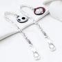 WSNANG Jack and Sally Nightmare Before Christmas Necklace Halloween Jewelry Romantic Gift