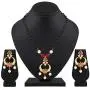 Aheli Classy Stone Beads Studded Pendant Mangalsutra Long Black Beaded Chain Indian Traditional Jewelry for Women