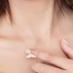 Yueyao 16k Gold Star and Moon Necklace,Crescent Circle Starfish Pendant Necklace Pave CZ Stone for Women and Girls