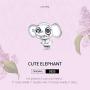 VOROCO 925 Sterling Silver Animals Ladybug Owl Lucky Cat Elephant Heart Unicorn Koala Cubic Zircon Charms Beads Women Jewelry Gifts for Pandora Bracelets