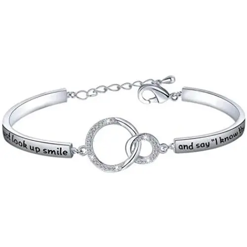 PLITI in Memory of Bracelet Memorial Jewelry Sympathy Gift Remembering Loss of Loved One Gift Sometimes I Just Look Up Smile And Say I Know That Was You Rose Gold Bangle PLITI in Memory of Bracelet Memorial Jewelry Sympathy Gift Remembering Loss of Loved One Gift Sometimes I Just Look Up Smile And Say I Know That Was You Rose Gold Bangle
