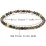 Keleny 4mm Natural Round Beads Gemstones Rock Crystal Stretch Bracelet 7 Inch Unisex Keleny 4mm Natural Round Beads Gemstones Rock Crystal Stretch Bracelet 7 Inch Unisex
