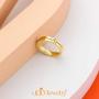 555Jewelry Womens Classic Sleek Chic Stainless Steel Bright CZ Inlay Band Rings