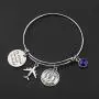 TIIMG Military Gift She Believed She Could So She Did Navy Army Air Force Bracelet Military Mom Wife Bangle Bracelet TIIMG Military Gift She Believed She Could So She Did Navy Army Air Force Bracelet Military Mom Wife Bangle Bracelet