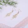cooltime Stainless Steel Rocket Dangle Earrings for Girls and Women - Science Earrings Unique Gift for Girls