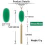 Top Plaza Natural Reiki Healing Crystal Pendant Necklace Oval Gemstone Gold Tassel Necklaces for Women Girls