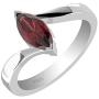 Genuine Garnet Marquise Solid 925 Sterling Silver Solitaire Rings For Women & Girls