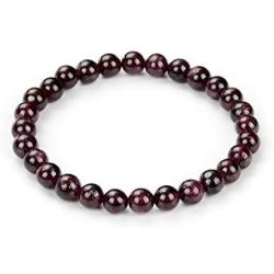 Adabele Natural 7'' 7.5 inch Stretchy Gemstone Bracelet Chakra Gems Stone 6mm (0.24 Inch) Bead Healing Crystal Quartz Jewelry Women Men Girls Gifts