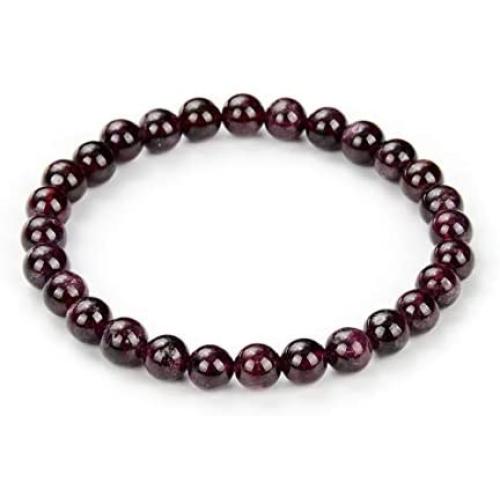 Adabele Natural 7'' 7.5 inch Stretchy Gemstone Bracelet Chakra Gems Stone 6mm (0.24 Inch) Bead Healing Crystal Quartz Jewelry Women Men Girls Gifts