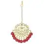 Aheli Wedding Wear Kundan Beaded Choker Necklace Set with Maang Tikka Indian Jewelry for Women Girls