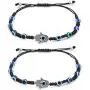 kelistom Evil Eye Hamsa Hand Bracelet for Family Couple Bestfriend Women Men Teen Girls Boys Red Black Thread Adjustable Bracelets Minimalist Amulet Jewelry