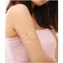 Besteel 6 Pieces Upper Arm Cuff Armband Bracelets Bangle for Women Coil Swirl Leaf Adjustable Arm Cuff Set