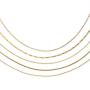 AMYJANE 5 Pack Necklace Chain for Women Stainless Steel 5 Style Link Cable Chain Ball Chain Box Chain Snake Chain Lip Chain Necklace with Lobster Clasp for DIY Jewelry Making (16+2)