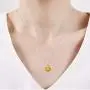 Jewelili Sterling Silver 7mm Round Citrine Solitaire Pendant Necklaces, 18'' Rolo Chain Jewelili Sterling Silver 7mm Round Citrine Solitaire Pendant Necklaces, 18'' Rolo Chain