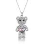 ZIOZIA Necklace Women Made with Swarovski Crystal Chain Love Heart Pendant Kids Jewelry for Girls Gifts for Girlfirend and Mom