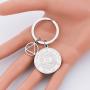 FUSTMW AA AA Yearly Medallions Keychain 1 2 3 4 5 6 Years Sobriety Gifts AA Serenity Prayer Addiction Recovery Gifts