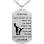 TTVOVO Dad Mom to My Son Daughter Inspirational Necklace Dog Tag Pendant Necklace Always Remember You Are Braver Than You Believe Military Motivational Encouragement Dogtags Jewelry Birthday Love Gift TTVOVO Dad Mom to My Son Daughter Inspirational Necklace Dog Tag Pendant Necklace Always Remember You Are Braver Than You Believe Military Motivational Encouragement Dogtags Jewelry Birthday Love Gift