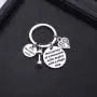 ENSIANTH PT Keychain Physical Therapist Keychain Motivational Gift The Journey of A Thousand Miles Gift