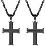 PROSTEEL Stainless Steel Cross Necklace for Men Women, Inspirational Necklace, Silver/Black/Gold Tone, Hypoallergenic, Engrave Text Available, Come Gift Box PROSTEEL Stainless Steel Cross Necklace for Men Women, Inspirational Necklace, Silver/Black/Gold Tone, Hypoallergenic, Engrave Text Available, Come Gift Box