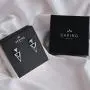 Daring Jewelry 14k Gold Plated Cubic Zirconia Three Triangles Earrings…