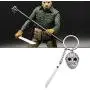 KEYCHIN Jason Voorhees Machete Keychain Movie Fans Gift Thriller 80s Horror Jewellery Halloween Present KEYCHIN Jason Voorhees Machete Keychain Movie Fans Gift Thriller 80s Horror Jewellery Halloween Present