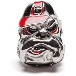 University of Georgia Charm | UGA Bulldogs Bead Charm | Officially Licensed University of Georgia Jewelry | UGA Bulldogs | Georgia Charms | UGA Jewelry | UGA Gifts | Stainless Steel