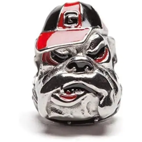 University of Georgia Charm | UGA Bulldogs Bead Charm | Officially Licensed University of Georgia Jewelry | UGA Bulldogs | Georgia Charms | UGA Jewelry | UGA Gifts | Stainless Steel